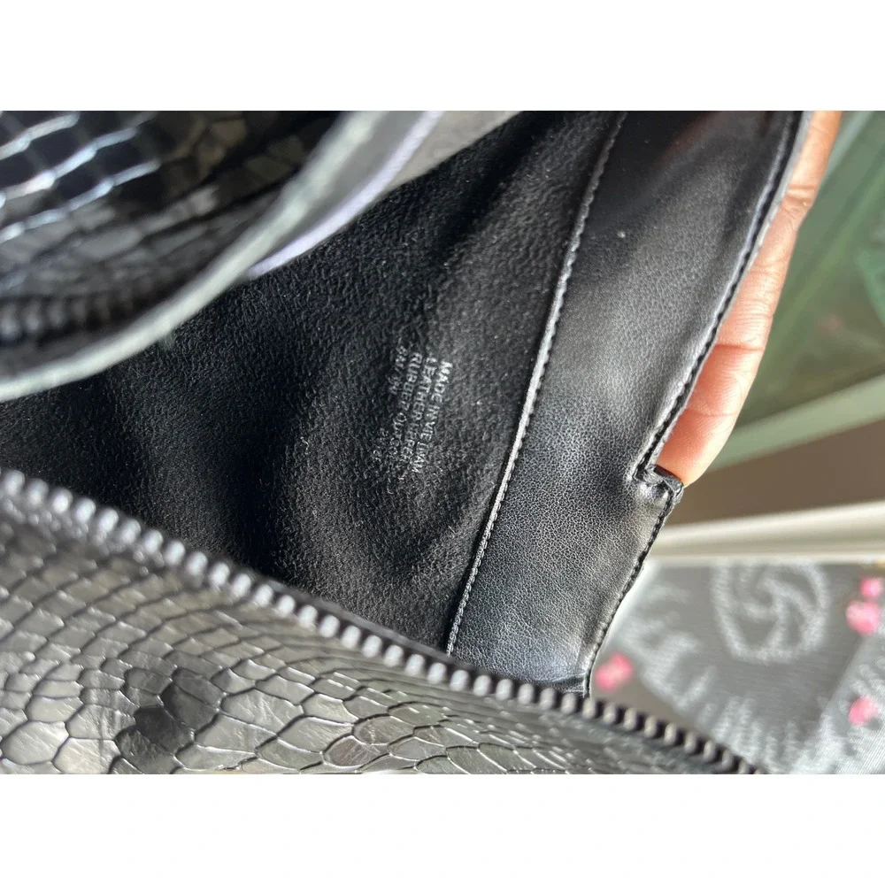 Michael Kors Black Snakeskin Embossed Pointed Toe Stiletto Ankle Boots Booties